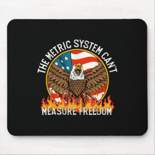 Das metrische System kann die Freiheit Eagle Usa n Mousepad