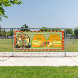 Das mexikanische Restaurant bietet große Speisen Banner