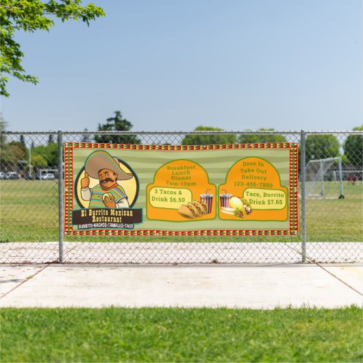 Das mexikanische Restaurant bietet große Speisen Banner (InSitu)