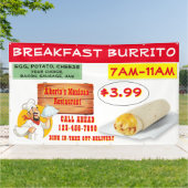Das mexikanische Restaurant Breakfast Burrito ist Banner (Außenbereich)