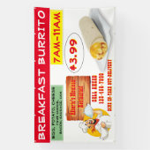Das mexikanische Restaurant Breakfast Burrito ist Banner (Vertikal)