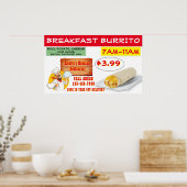 Das mexikanische Restaurant Breakfast Burrito ist Poster (Küche)