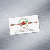 Das mexikanische Restaurant Hot Paprikaschoten Log Magnetische Visitenkarte (Beispiel)