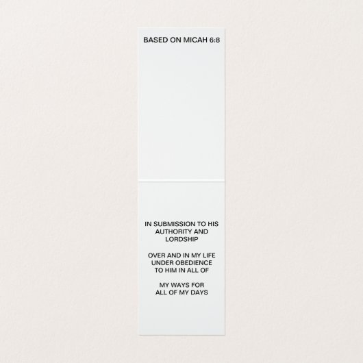 DAS MICAH SIEGEL VISITENKARTEN (Innenseite Aufgefaltet)