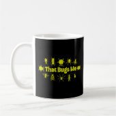 Das mich lustig erschütterte Insektenbugs Kaffeetasse (Links)