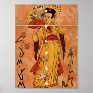 Das MIKADO, "yum yum" Retro Theater Poster