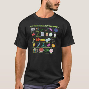 Das Mikrobiologie-Alphabet Wissenschaft und Mikrob T-Shirt