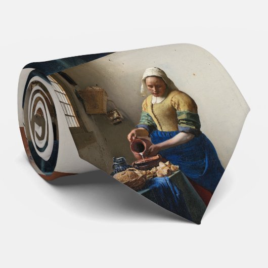 Das Milchmädchen Johannes Vermeer Krawatte (Gerollt)