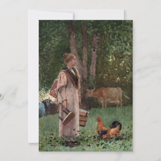 Das Milchmädchen | Winslow Homer (Vorderseite)