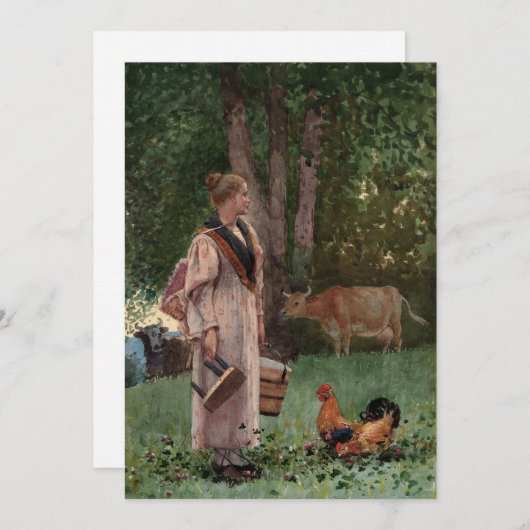 Das Milchmädchen | Winslow Homer (Vorne/Hinten)