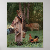Das Milchmädchen | Winslow Homer Poster (Vorne)