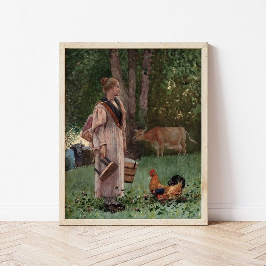 Das Milchmädchen | Winslow Homer Poster