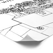 Das Mimosa Bar Brautparty Sign Poster (Ecke)