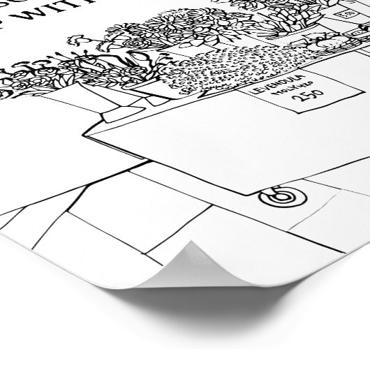 Das Mimosa Bar Brautparty Sign Poster (Ecke)