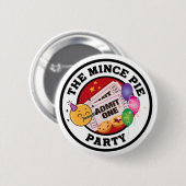 Das Mincepie-Party Button (Vorne & Hinten)