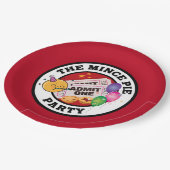 Das Mincepie-Party Pappteller (Schrägansicht)