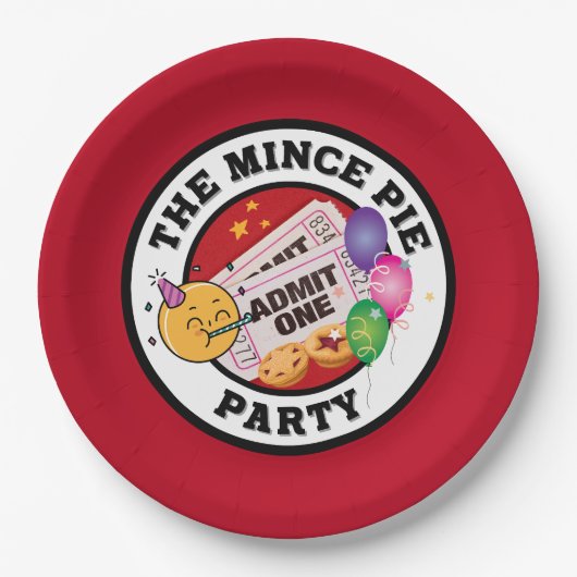 Das Mincepie-Party Pappteller (Vorderseite)