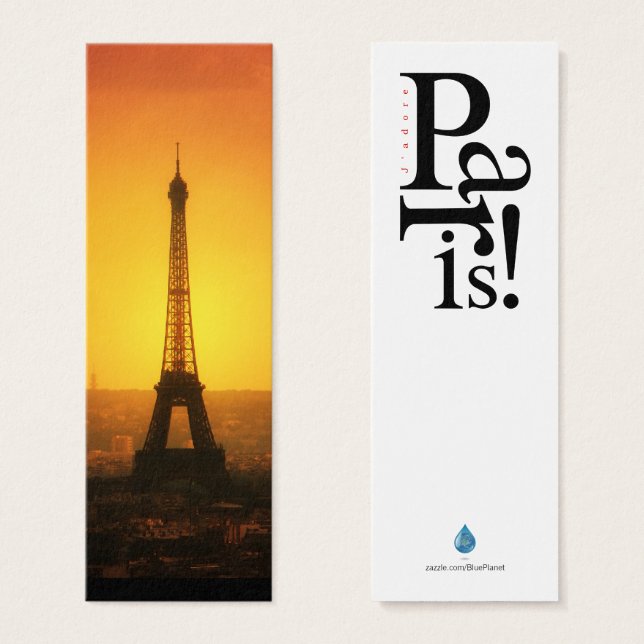 Das Mini-Lesezeichen Eiffelturm Paris (Vorne & Hinten)