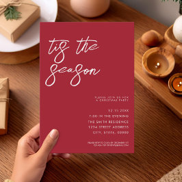 Das Minimalistische Weihnachtsfest der Party Jahre Einladung