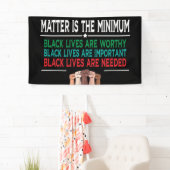 DAS MINIMUM IST DIE FRAGE, SCHWARZES LEBEN SIND SC BANNER (Insitu)