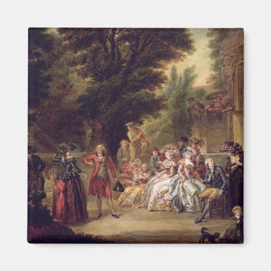 Das Minuet unter dem Eichenbaum, 1787 Magnet (Vorne)