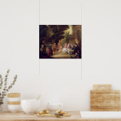 Das Minuet unter dem Eichenbaum, 1787 Poster (Küche)