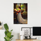 Das Missale von John William Waterhouse Poster (Heimbüro)