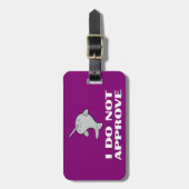 Das missbilligenNarwhal Gepäckanhänger (Vorderseite vertikal)