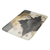 Das misty Mountain Black & Gold Badematte (Schrägansicht)