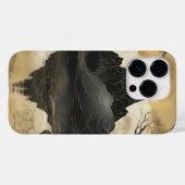 Das misty Mountain Black & Gold Case-Mate iPhone Hülle (Rückseite (Horizontal))