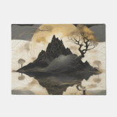 Das misty Mountain Black & Gold Fußmatte (Vorderseite)