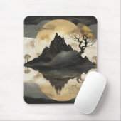 Das misty Mountain Black & Gold Mousepad (Mit Mouse)
