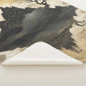 Das misty Mountain Black & Gold Sherpadecke (3/4)