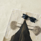 Das misty Mountain Black & Gold Strandtuch (Beispiel)