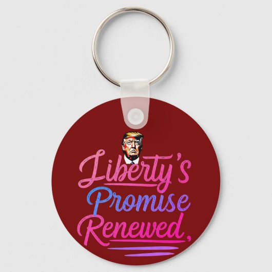 Das mit Donald Trump erneuerte Versprechen der Fre Schlüsselanhänger (Vorderseite)
