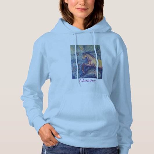 Das mit Kapuze Sweatshirt der Frauen mit einem (Vorderseite)