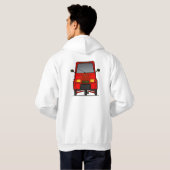 Das mit Kapuze Sweatshirt der Piaggio-Affen-Männer (Schwarz voll)