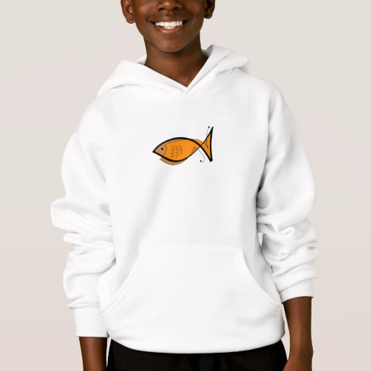 Das mit Kapuze Sweatshirt des Goldfisch-Kindes (Vorderseite)