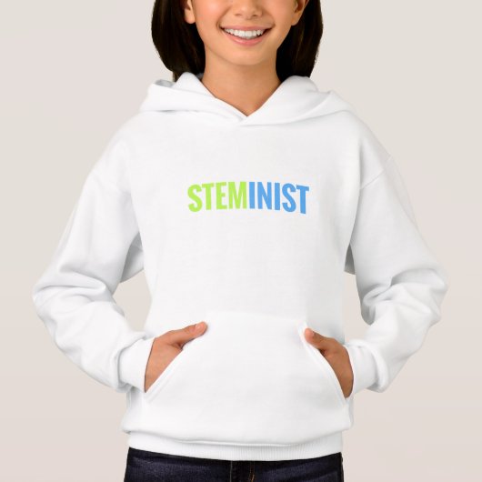 Das mit Kapuze Sweatshirt STEMinist Mädchen (Vorderseite)
