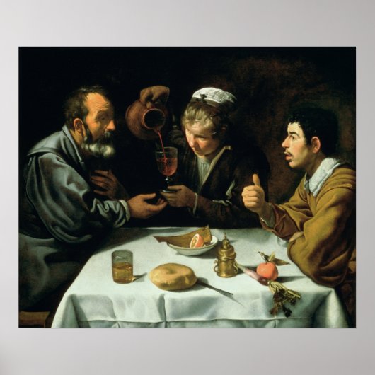 Das Mittagessen, 1620 Poster (Vorne)