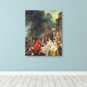 Das Mittagessen, 1737 Leinwanddruck (Insitu (Holzboden))