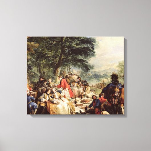 Das Mittagessen, 1737 Leinwanddruck (Vorderseite)