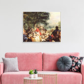 Das Mittagessen, 1737 Leinwanddruck (Insitu (Wohnzimmer))