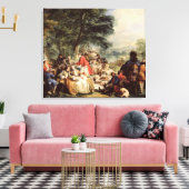 Das Mittagessen, 1737 Leinwanddruck (Insitu (Wohnzimmer))