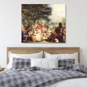 Das Mittagessen, 1737 Leinwanddruck (Insitu (Schlafzimmer))