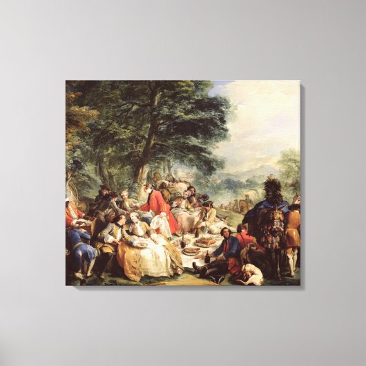 Das Mittagessen, 1737 Leinwanddruck (Vorderseite)