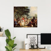 Das Mittagessen, 1737 Poster (Heimbüro)