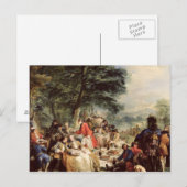 Das Mittagessen, 1737 Postkarte (Vorne/Hinten)