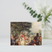 Das Mittagessen, 1737 Postkarte (Stehend Vorderseite)