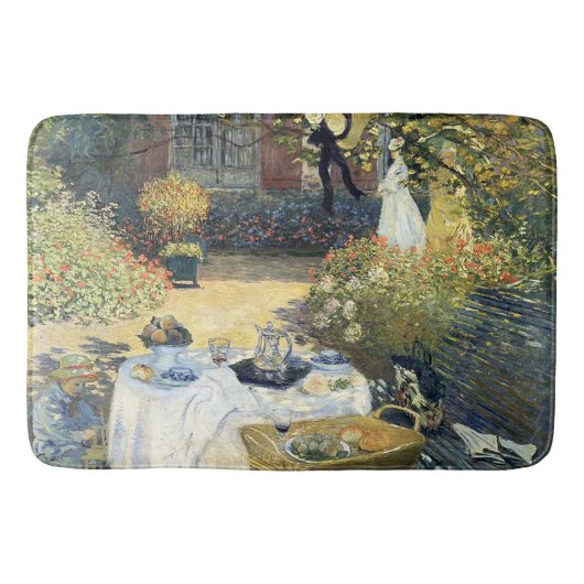 Das Mittagessen Claude Monet Badematte (Vorderseite)